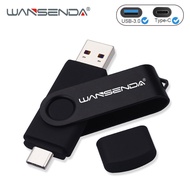 ♥【Readystock】 + FREE+ COD ♥ WANSENDA USB Flash Drive 2 IN 1 USB &amp; Type C OTG Pen Drive 32GB 64GB 128GB 256GB 512GB High Speed USB Stick Pendrives