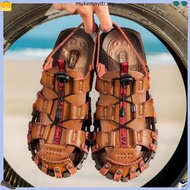 Men Sandals Leather  Beach Casual Shoes Outdoor Summer Fashion Gladiator Shoes