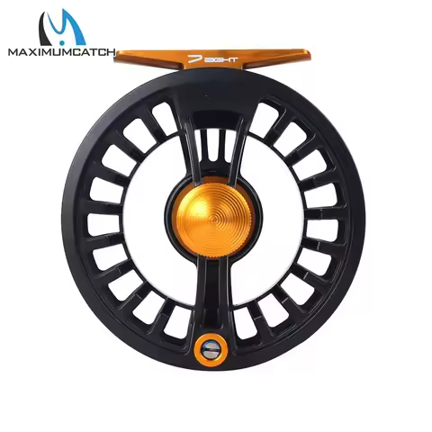 MAXIMUMCATCH Tail Series Fly Reel Ultralight Large Arbor 3-8WT Precision Machined for Freshwater Fly