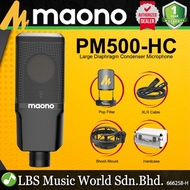 Maono PM500-HC Closed Back Dynamic Mic Large Diaphragm Condenser Microphone with Hardcase (PM500 HC)