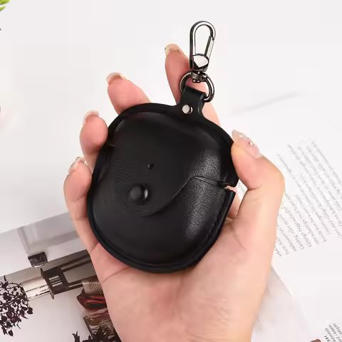 1pc Leather Earphone Cases for BOSE QuietComfort Earbuds 2 with Keychain Protective Cover Headphone 