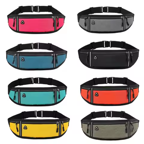 Running Waist Bag Men Women Sports Belt Pouch Sports Fanny Pack Mobile Phone Bag Gym Running Cell Ph