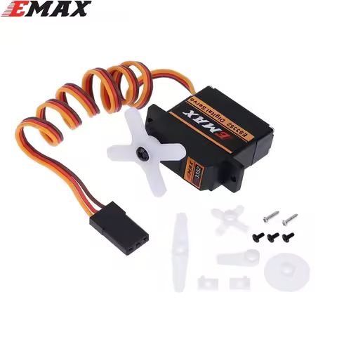4pcs/lot Emax ES3301 ES3351 ES3302 ES3352 9mm 4.8-6V Analog / Digital Servo Metal Gear For RC Glider