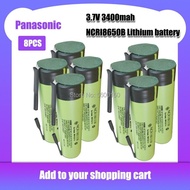 Panasonic ใหม่ของแท้ NCR18650B 3.7V 3400MAh 18650แบตเตอรี่ลิเธียมชาร์จได้แผ่นนิกเกิลเชื่อมสำหรับไฟฉาย