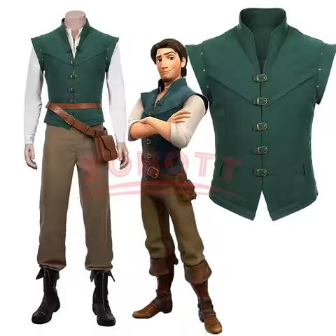 Anime Flynn Rider Tangled Rapunzel Cosplay Costume Adult Carnival Uniform Halloween Anime Halloween 