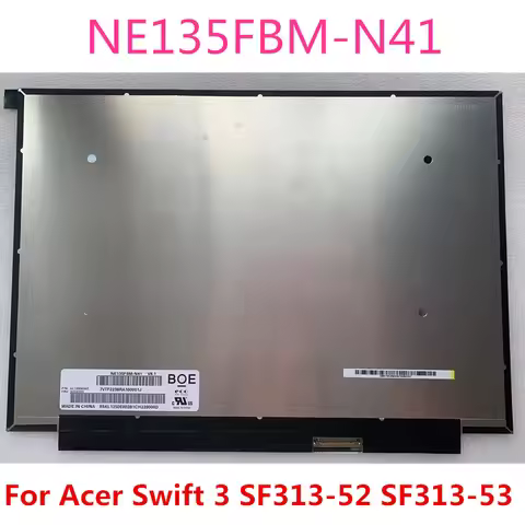 13.5" For Acer Swift 3 SF313-52 SF313-53 Laptop Display LCD LED Screen NE135FBM-N41 V8.1 EDP 40Pins 