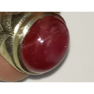 Natural Ruby big size (rare) purplish pink 16.8x15x8mm mosaic ring alpaca 7.5 Rp95,000