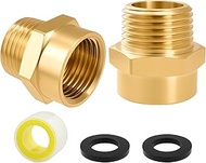 SDTC Tech 1/2 G (BSP) Female to 1/2 NPT Male Adapter, BSP to NPT Threaded Converter Connector, Indus