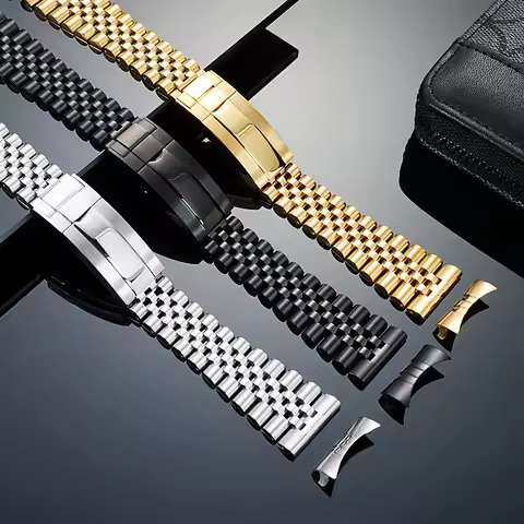 20mm 22mm For Tudor Black Bay 58 Rolex & Casio MDV106-107 -Jubilee Solid Stainless Steel band Flat/C