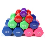 Fitness Dumbbells 6kg 8kg กันลื่น ชายและหญิง อุปกรณ์เพาะกาย เครื่องออกกำลังกาย เวท 2022