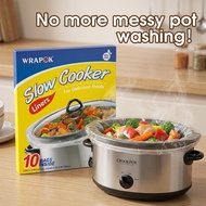 Easy Cleanup！slow Cooker Liners Kitchen Disposable Cooking Bags BPA Free For Oval Or Round Pot, Larg