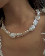 巴洛克 珍珠 方形 珍珠項鍊 巴洛克 異型 珍珠 項鍊