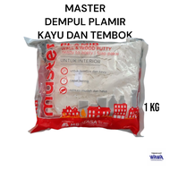 Master Plamir dempul tembok dan kayu praktis siap pakai isi 1kg | 5kg free sabun