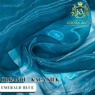 Kain Organdi Kain Kaca Lebar 150 cm Termurah Laris Bahan Dekorasi Gaun Hijab Per Roll Gulungan 45 Me