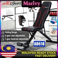 AD618 Gym Fitness Chair Press Bench Sit Up Decline Dumbbell Stool Multifunctional Press Adjustable B