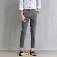 Seluar Lelaki Casual Business Formal Men Cropped Pants Slim Fit Youth Fashion Seluar Slack Lelaki St