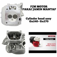 MESIN Cylinder Head Assy Deksel Complete Engine Gx240 Gx270 Genset 4000watt 5000watt 4kw 5kw
