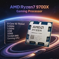 AMD | AMD Ryzen 7 9700X 8-Core 16-Thread L3=32M 65W without fan Socket AM5 DDR5 3.8GHz PCIe 5.0 4NM 