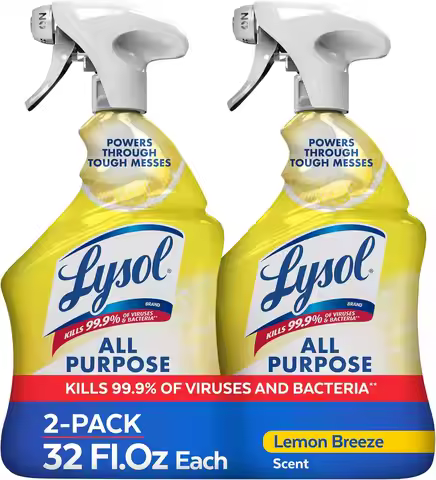 Lysol All Purpose Cleaner Spray, Multi-Purpose Disinfecting Spray, Kitchen & Bathroom Cleaner, Lemon