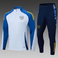 2425 Boca Juniors Club jersey long sleeved football training suit football suit half length pants se
