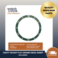 CI0077 SKX007/SRPD Flat Ceramic Bezel Insert - Sub Green