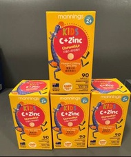 Manning's Kids C+Zinc 兒童維生素C+鋅咀嚼片