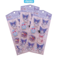 Kuromi Jelly Embossed Stickers 2432-6122 - Adinata / Sticker