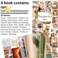 [JBTH] 1100+ Vision Board Book, Vision Board Supplies For Women, Vision Board Clip Art Book, Vision 