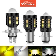 Universal H4 H6 BA20D LED Headlight Bulb 6000K White Hi/Lo Beam Motorbike Spotlight Scooter ATV