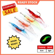 Soft Plastic Umpan Tiruan Casting Gewang Udang Palsu Fishing Lure Ikan Haruan Toman Siakap Kerapu SP