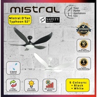 Mistral D'Fan Typhoon 52" 5 Blades Ceiling Fan With 3-Tone LED Light And Remote Control | Installation Av