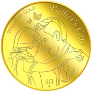 999.9 Pure Gold | 5g Father's Care Gold Medallion
