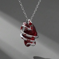 Heart-Shaped Necklace Gothic Snake Grunge Fashion