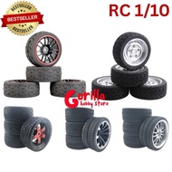 4PCS RC CAR HSP 94123 FLYING FISH ON ROAD TOURING TIRES READY