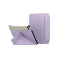 SwitchEasy魚骨牌 Origami iPad mini 6 8.3吋多角度支架折疊保護套(皮革內襯)/ 紫丁香