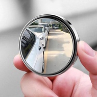 77oe New 2pcs Car Rearview Mirror Blind Spot Circle Frame Luminous Spotlight Convex 360 Degree Wide 