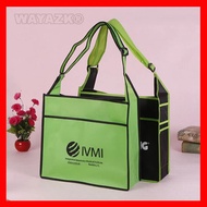☄1000 Pieces Customized Logo Reusable Fabric Crossbody Sling Bag for Students  35x38x12cm(14x152 ☽☬