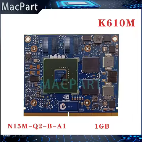 Original Quadro K610M K610 1GB Video Card N15M-Q2-B-A1 Graphics Card With X-Bracket For HP iMac A131