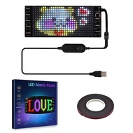 แผงพิกเซล LED แอพพ์บลูทูธอัจฉริยะควบคุมการเลื่อนสัญญาณ LED โฆษณาที่สดใส USB ที่ยืดหยุ่นการแสดงป้ายรถ