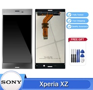 5.2จอ LCD แบบดั้งเดิมสำหรับจอแสดงผล SONY Xperia XZ F8331หน้าจอสัมผัส F8332แผงหน้าจอทัชสกรีนส่วนหนึ่ง
