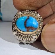 EGYPTIAN TURQUOISE "MINI" EST DIM GRADUATEDbiru 11x7.5x6 Ring 7