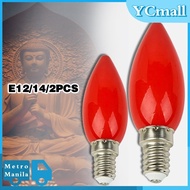 1pair E12/ E14 Altar Bulb Temple Decorative Lamp Pilot Bulb Replacement Candle