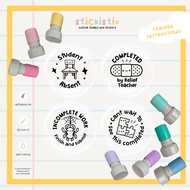 Incomplete/Absent/Relief Teacher Stamp(s) | Admin | 28mm | Round