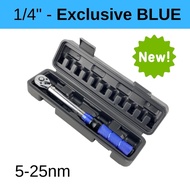 BuzzTech 1/2" 1/4"  3/8" Driver Click Adjustable Micrometer Torque Wrench Spanar Impact Wrench Socke