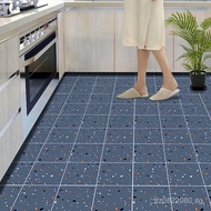 Bathroom Wear-Resistant Tile Wallpaper Stickers Self-Adhesive Floor Tiles Kitchen Toilet Non-Slip Wa