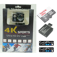 Kogan 4K Ultra Wifi Sport Cam Action Camera 4K Full HD Modif Mic External Kamera Aksi Action Cam
