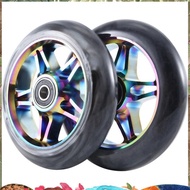 2Pcs Electric Scooter Wheel Scooter Replacement Wheels With Bearing Stunt Scooter Pu Wheels Scooter 