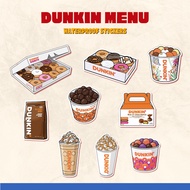 Dunkin Donut Coffee Menu Food Pinoy Filipino Culture Dessert Waterproof Sticker Laptop Tumbler
