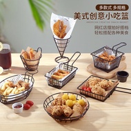 French Fries Basket Fried Food Plate Fried Chicken Tableware Creative Snack Plate French Fries Plate