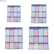 REEMOOR Children Multiplication Table Waterproof Removable Basic Math For Kids 1-12 Times Preschool 